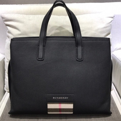 Burberry Leather Mens Business ,38.5CM - 버버리 레더 남성용 서류가방,BURB0066 ,38.5cm,블랙