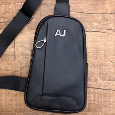 Armani 2018 Hip Sack ,28CM - 알마니 2018 남성용 힙색 ARMB0001 ,28cm,블랙