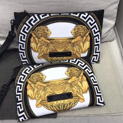 Versace Nylon Clutch Bag,26 / 28CM - 베르사체 나일론 남성용 클러치백 ,VERB0038,26/28CM,블랙