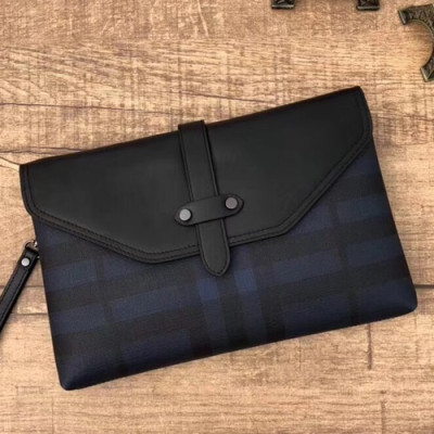 Burberry 2018 Clutch Bag , 28cm - 버버리 2018 남여공용 클러치백 ,BURB0074,28cm,블루+블랙