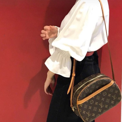 Louis Vuitton Monogram Blois Clossbody Shoulder Bag,25cm - 루이비통 모노그램 블로이스 크로스 숄더백 M51221,LOUB0402 ,25cm,브라운