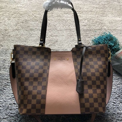 Louis Vuitton Tote Shoulder Bag,41cm - 루이비통 다미에 저지 토트 숄더백  N44041 ,LOUB0418,41cm,브라운+핑크