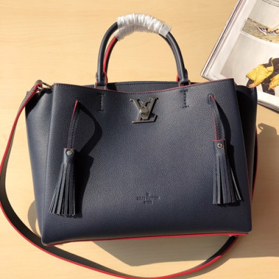 Louis Vuitton Lock Me 2 Tote Shoulder Bag,38cm - 루이비통 락미 2 토트 숄더백 M54569,LOUB0447,38cm,네이비