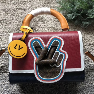 Louis Vuitton Epi Twist Tote Shoulder Bag,23cm - 루이비통 에삐 트위스트 토트 숄더백 M52514,LOUB0508,23cm,레드+네이비