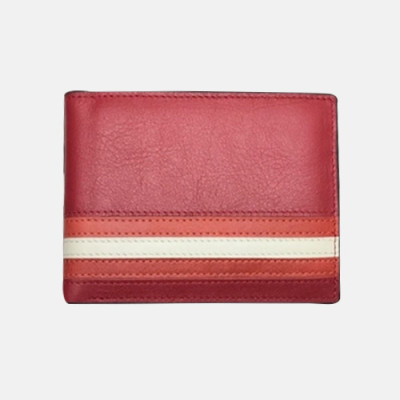 Bally 2019 Mens Logo Leather Long Wallet/Bifold Purse/Card Holder - 발리 남성 신상 로고 레더 장지갑/반지갑/카드홀더 Bly0038x.레드