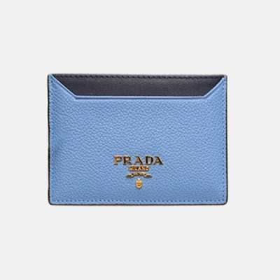 Prada 2019 Saffiano Steel Logo Card Holder 1MC208 - 프라다 신상 사피아노 스틸 로고 카드 지갑 Pra0398x.11CM.블루