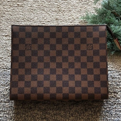 Louis Vuitton Monogram Clutch Bag,26cm - 루이비통 모노그램 남여공용 클러치백 M47542,LOUB0621 ,26cm,브라운