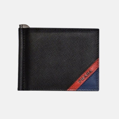 Prada 2018 Mens Saffiano Leather Money Clip - 프라다 남성 신상 사피아노 레더 머니 클립 Pra0406x.11CM.네이비탭