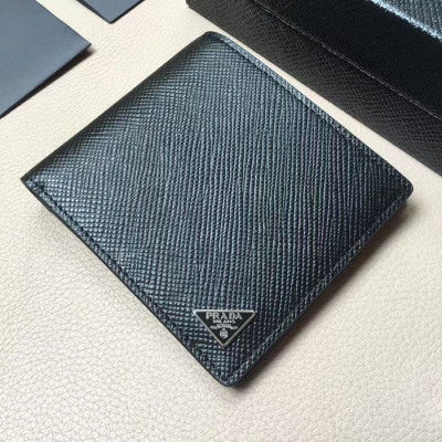 Prada 2024 Mens Saffiano Leather Wallet - 프라다 남성 신상 사피아노 레더 지갑- Pra0411