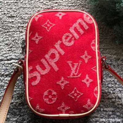 Louis Vuitton Supreme Humble Reproduction Shoulder Cross Bag,19cm - 루이비통 슈프림 험블 리프로덕션 남여공용 숄더 크로스백, M53434,LOUB0654 ,19cm,레드