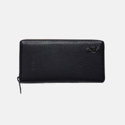 Gucci 2019 Mens Leather Zip Around Long Wallet 308796 - 구찌 남성 신상 레더 지퍼돌이 장지갑 Guc0550x.19CM.블랙