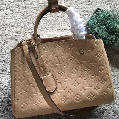 Louis Vuitton Montaigne Tote Shoulder Bag,29cm/33cm - 루이비통 앙프렝트 몽테뉴 토트 숄더백 M41048,LOUB0688,29cm/33cm,베이지