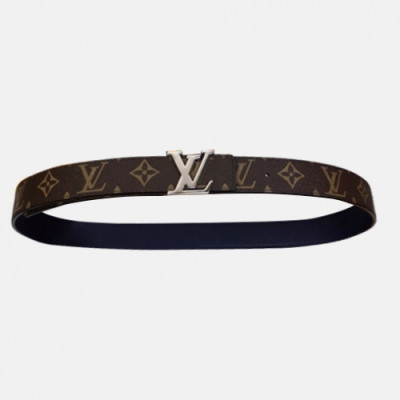 Louis vuitton 2019 Monogram Both-sides Mens Leather Belt M0141 - 루이비통 남성 양면 모노그램 레더 벨트 Lou0669x.Size(3CM)브라운은장