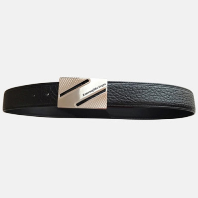 Eremengido Zena 2019 Mens Leather Belt - 제냐 2019 남성 이태리 레더 벨트 Zeg0041x.Size(4.0cm)블랙은장