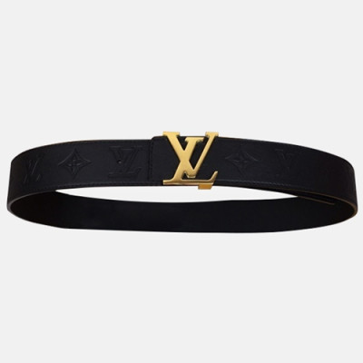 Louis vuitton 2019 Mens Business Leather Belt M0032 - 루이비통 남성 비지니스 레더 벨트 Lou0675x.Size(4.0CM)블랙금장