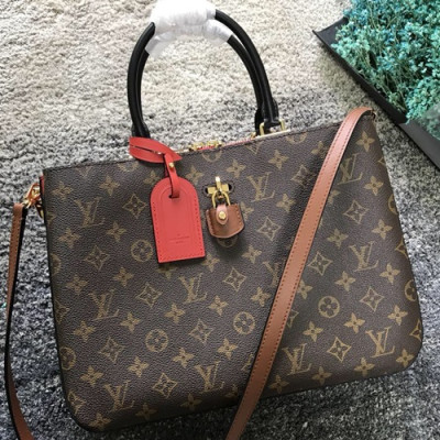 Louis Vuitton Millefeuille Tote Shoulder Bag,33cm - 루이비통 밀푀유 토트 숄더백 M44254,LOUB0807,33cm,브라운