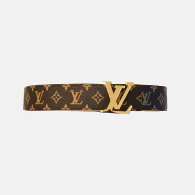 Louis vuitton 2019 Ladies Monogram Leather Belt M9887 - 루이비통 여성 신상 모노그램 레더 벨트 Lou0681x.Size(3.0CM)브라운금장