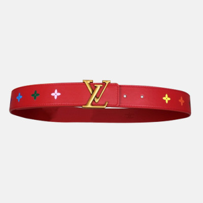 Louis vuitton 2019 Ladies New Wave Leather Belt M0078 - 루이비통 여성 뉴 웨이브 레더 벨트 Lou0684x.Size(3.5cm).레드금장