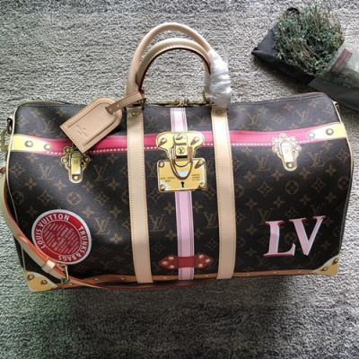 Louis Vuitton Monogram Keepall Bag,50cm - 루이비통 모노그램 키폴 남여공용 여행가방,M43613,LOUB0862 ,50 cm,브라운