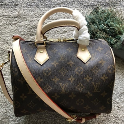 Louis Vuitton Speedy MonogramTote Shoulder Bag,25cm - 루이비통 스피디 모노그램 토트 숄더백 M41113,LOUB0889 ,25cm,브라운