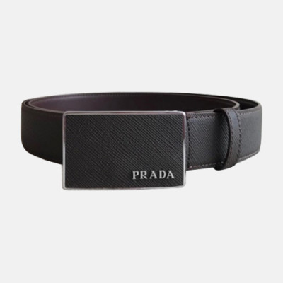 Prada 2019 Mens Saffiano Business Leather Belt - 프라다 남성 신상 사피아노 비지니스 레더 벨트 Pra0423x.Size(3.5cm).브라운