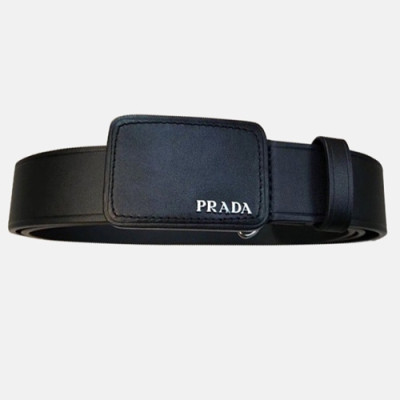 Prada 2019 Mens Saffiano Business Leather Belt - 프라다 남성 신상 사피아노 비지니스 레더 벨트 Pra0426x.Size(3.5cm).블랙