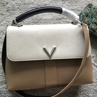 Louis Vuitton Very One Handle Tote Shoulder Bag ,29cm - 루이비통 베리원 핸들 토트 숄더백, M51989,LOUB0906,29cm,베이지+화이트