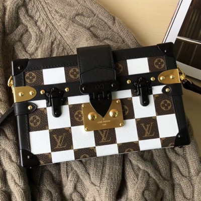 Louis Vuitton Petite Malle Shoulder Bag,19cm - 루이비통 쁘띠뜨 말 숄더백 M51600,LOUB0915 ,19cm,화이트+브라운