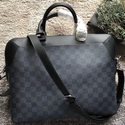 Louis Vuitton Oliver Briefcase Mens Business,37cm - 루이비통 올리버 브리프 케이스 남성용 서류가방 N51199,LOUB0940 ,37cm,블랙