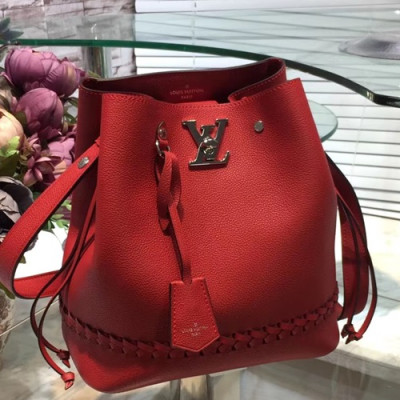 Louis Viutton Lock Me Bucket Shouder Bag ,27cm - 루이비통 락미 버킷 숄더백 M54681,LOUB0969,27cm,레드