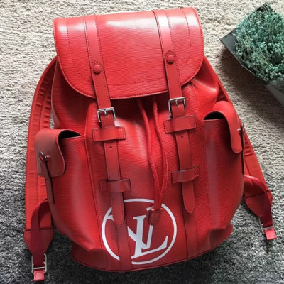 Louis Vuitton 2018 Epi Christopher Back Pack,47cm - 루이비통 2018 남성용 에삐 크리스토퍼 백팩,M41379 ,LOUB0994,47cm,레드