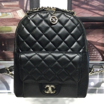 Chanel 2019 Leather Women Back Pack ,23CM - 샤넬 2019 레더 여성용 백팩,CHAB0533,23CM,블랙