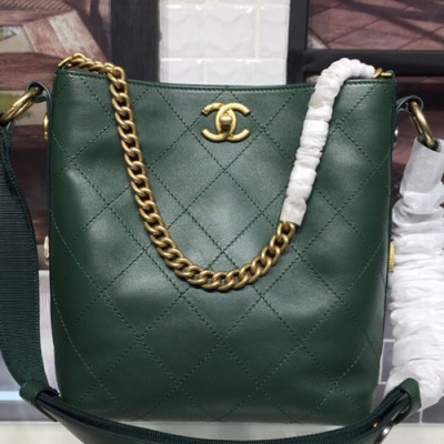 Chanel Women Tote Shoulder Bag ,20CM - 샤넬 여성용 토트 숄더백 CHAB0537,20CM,그린