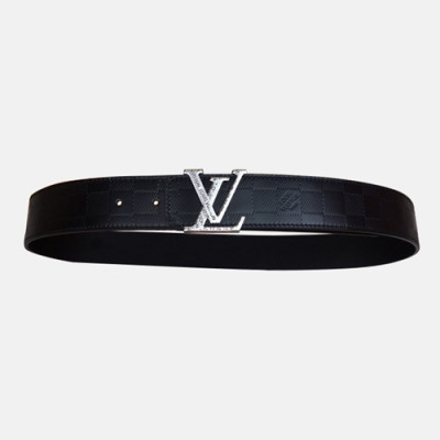 Louis vuitton 2019 Mens Initial Steel Logo Leather Belt M9044 - 루이비통 남성 이니셜 스틸 로고 레더 벨트 Lou0714x.Size(4.0cm).2컬러(블랙은장/브라운금장)