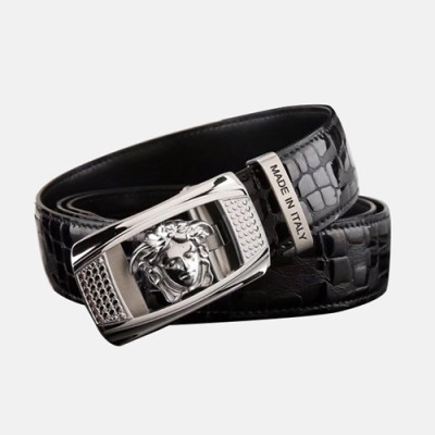 Versace 2019 Collection Mens Medusa Steel Buckle Leather Belt- 베르사체 컬렉션 남성 메두사 스틸 버클 레더 벨트 Ver0109x.Size(3.5cm).2컬러(블랙은장/브라운금장)