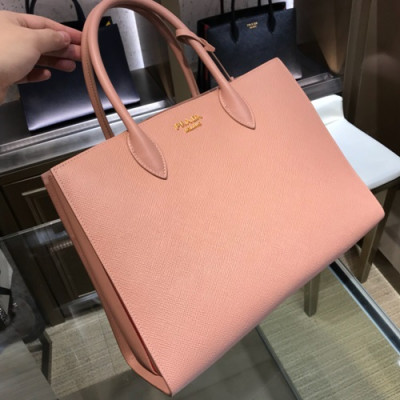 Prada Saffiano Tote Shoulder Bag,34cm - 프라다 사피아노 여성용 토트 숄더백 ,1BA153-2,34cm ,핑크