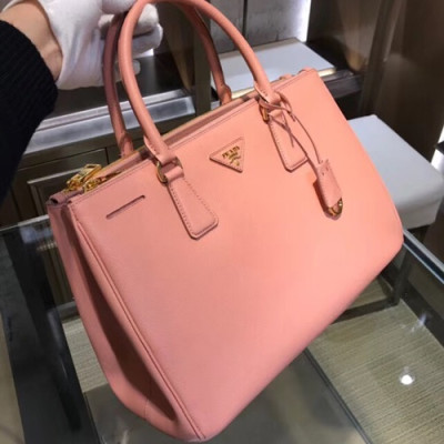 Prada Saffiano Galleria Tote Shoulder Bag,33CM - 프라다 사피아노 갤러리아 여성용 토트 숄더백 ,1BA274-5,33cm,핑크  1