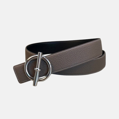 [매장판]Hermes 2019 Mens Classic Leather Constance Belt - 에르메스 남성 클랙식 가죽 콘스탄스 벨트 Her0090x.Size(3.8cm).그레이은장