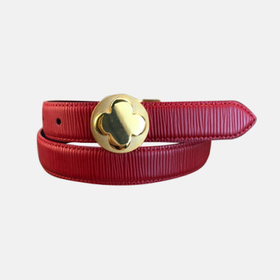 Van Cleef & Arpels 2019 Ladies Leather Belt - 반클리프 앤 아펠 여성 레더 벨트 Van005x.Size(2.5cm).레드