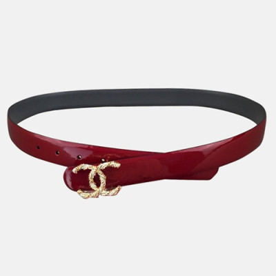 Chanel 2019 Ladies Classic CC Buckle Leather Belt - 샤넬 여성 클랙식 CC 버클 레더 벨트 Cnl0156x.Size(3.0CM).레드