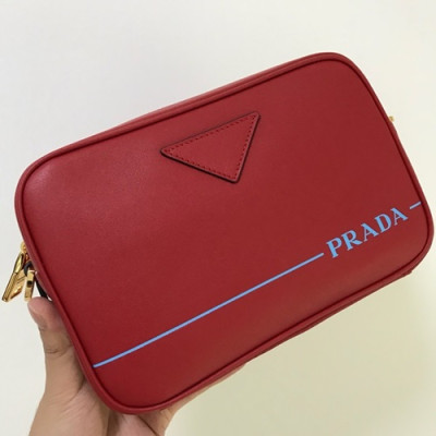 Prada 2018 Camera Shoulder Bag,21cm - 프라다 2018 카메라 남여공용 숄더백 ,1BH093-3,21cm,레드