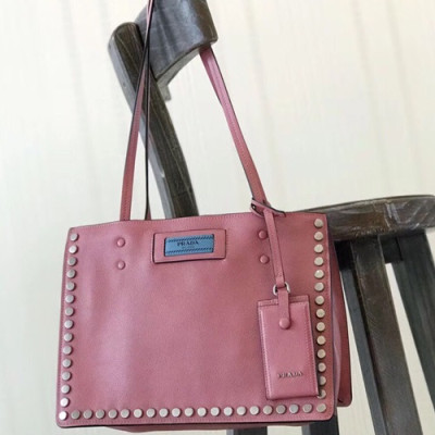 Prada Etiquette Shoulder Bag,28cm - 프라다 에티켓 여성용 숄더백 ,1BG121-2,28cm ,핑크