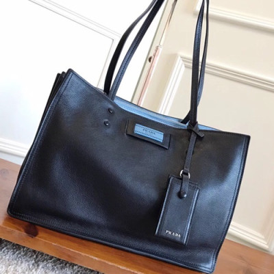 Prada Etiquette Shoulder Bag,34cm - 프라다 에티켓 여성용 숄더백 ,1BG122-2,34cm ,블랙