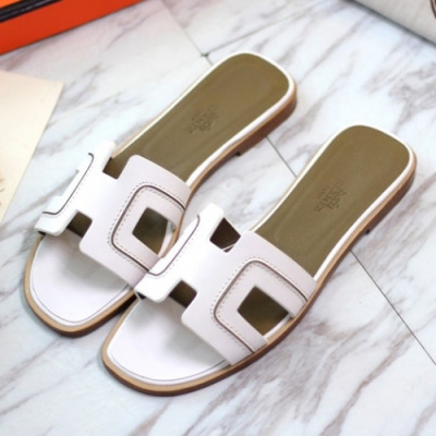 Hermes 2019 Ladies Oasis Leather Sandal - 에르메스 여성 오아시스 레더 샌들 Her0096x.Size(225 - 250).화이트