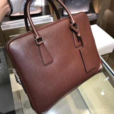 Prada Saffiano Mens Business Bag,36CM - 프라다 사피아노  남성용 서류가방 2VE368-29,36CM,와인