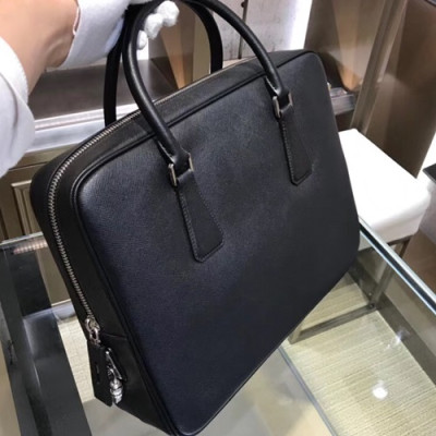 Prada Saffiano Mens Business Bag,36CM - 프라다 사피아노  남성용 서류가방 2VE305-1 ,36CM,블랙