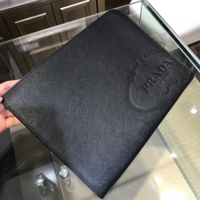 Prada Mens Clutch Bag ,33CM - 프라다 남성용 클러치백 2VN003-8,33CM,블랙