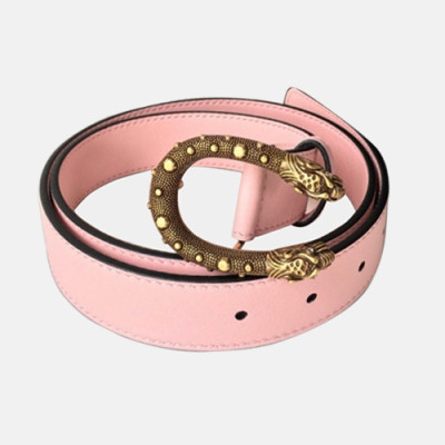 Gucci 2019 Ladies Embellished Vintage Steel Buckle Leather Belt - 구찌 여성 엠벨리쉬 빈티지 스틸 버클 레더 벨트 Guc0715x.Size(3.0cm).2컬러(핑크금장/핑크은장)