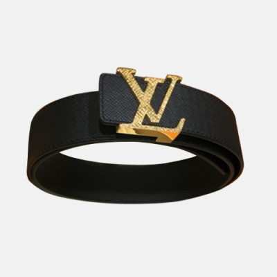 Louis vuitton 2019 Mens Initial Logo Buckle Business Leather Belt - 루이비통 남성 신상 이니셜 로고 버클 비지니스 레더 벨트 Lou0755x.Size(4.0cm).2컬러(블랙금장/네이비금장)