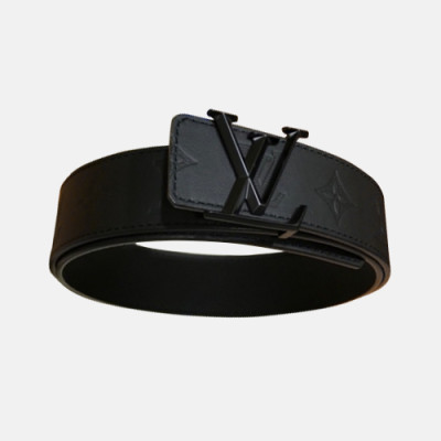 Louis vuitton 2019 Mens Initial Logo Buckle Business Leather Belt - 루이비통 남성 신상 이니셜 로고 버클 비지니스 레더 벨트 Lou0759x.Size(4.0cm).2컬러(블랙검장.네이비검장)